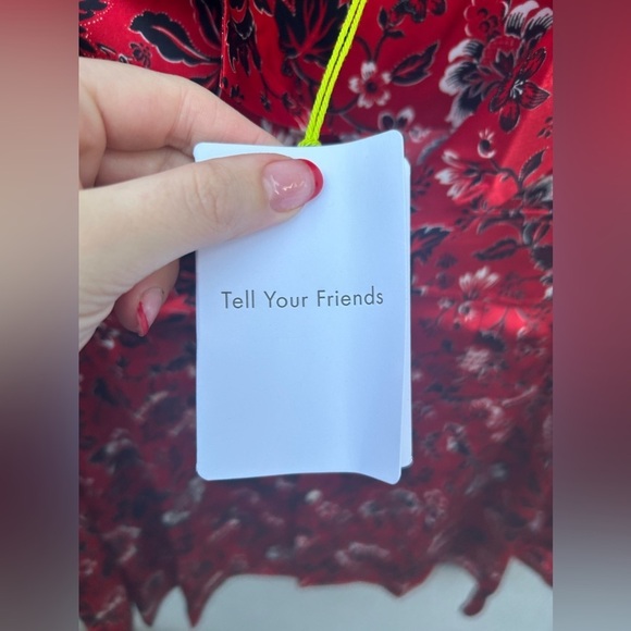 Tell your Friends Western Shirt Red Rousseau New with Tags! - Picture 6 of 8